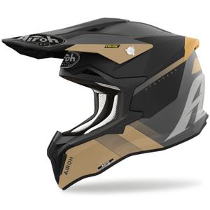 Casque de motocross Airoh Strycker Blazer or mat soldes