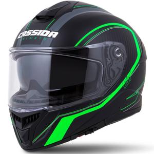 Casque intégral Cassida Integral GT 2.0 Reptyl noir-gris-vert