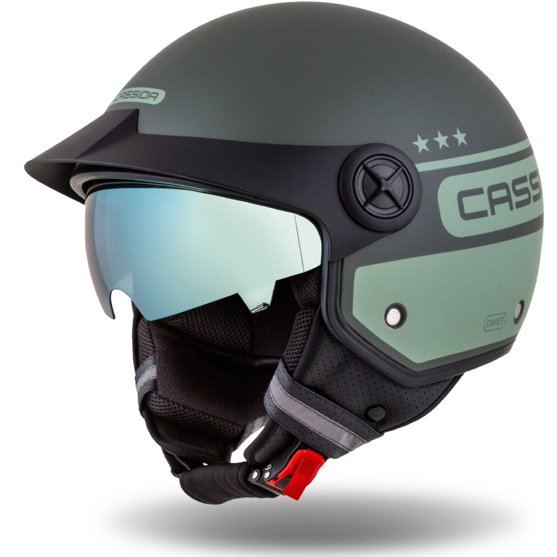 Cassida Handy Plus Chief casque moto ouvert vert