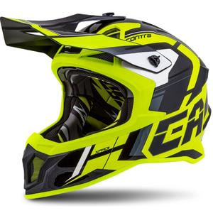 Casque de motocross Cassida Cross Pro II Contra fluo jaune-gris-noir