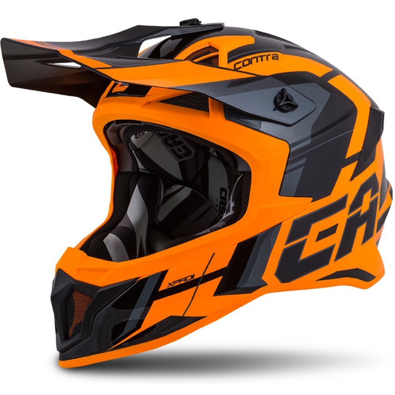 Cassida Cross Pro II Contra Motocross Helmet orange-noir-gris