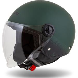 Cassida Casque de moto ouvert Handy vert-noir