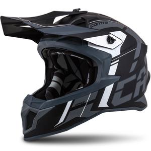Cassida Cross Pro II Contra casque motocross noir-gris-blanc