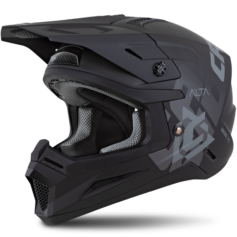 Casque de motocross Cassida Cross Cup 2 Alta noir mat-gris