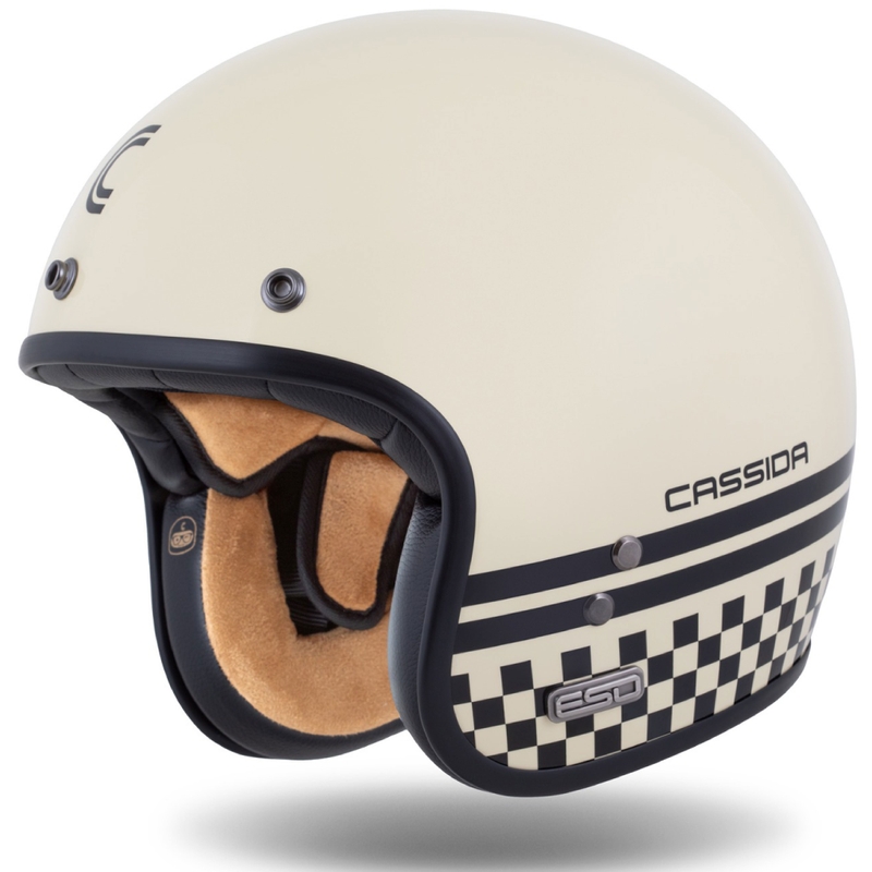 Casque ouvert Cassida Eso Forty Nine crème-noir