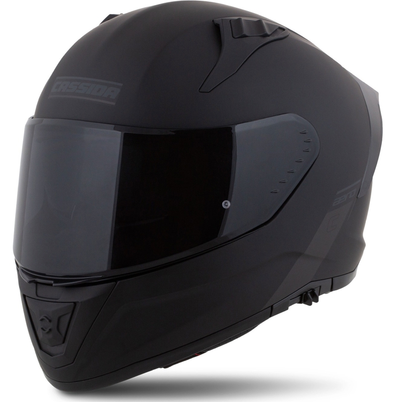 Casque moto Cassida Aero integral noir-gris mat
