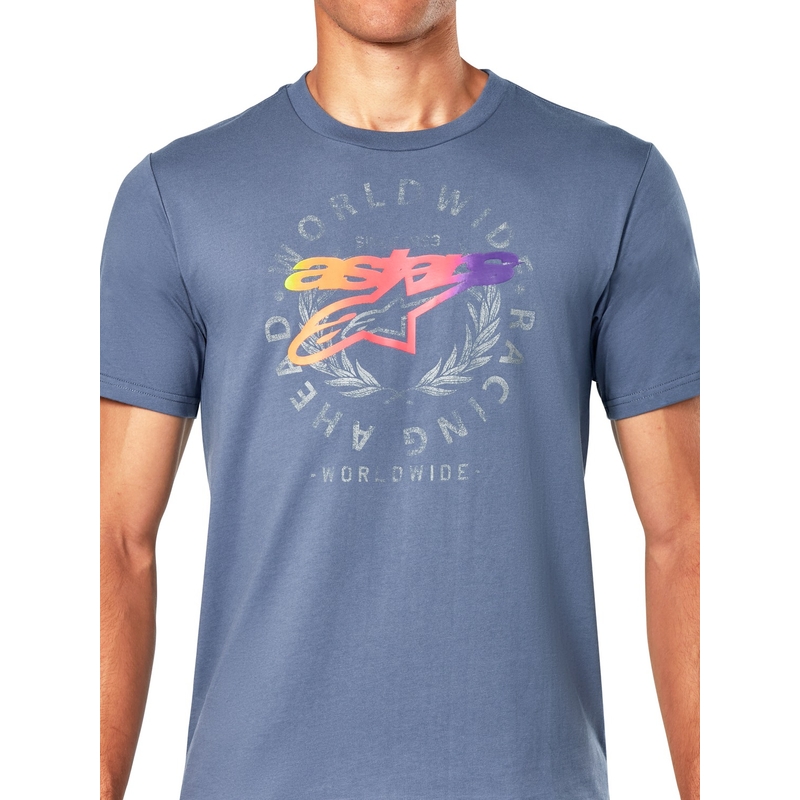 T-shirt Alpinestars Overlay CSF bleu