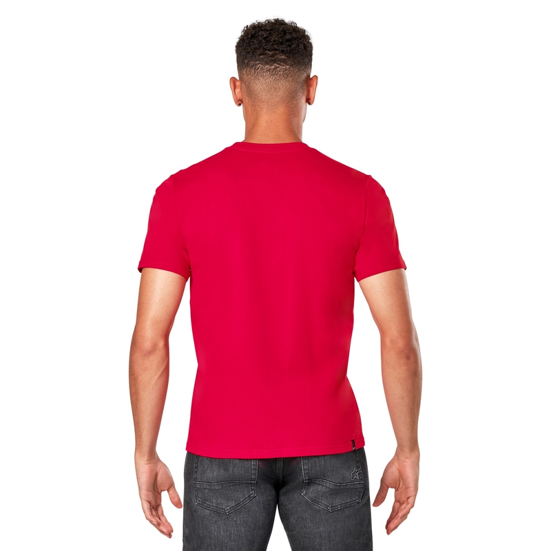 T-shirt Alpinestars Profile CSF rouge