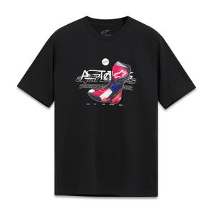 T-shirt Alpinestars R Boot CSF noir