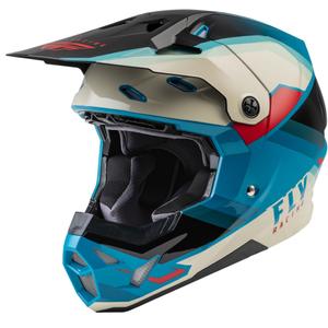 Casque motocross FLY Racing Formula CP noir-gris-turquoise