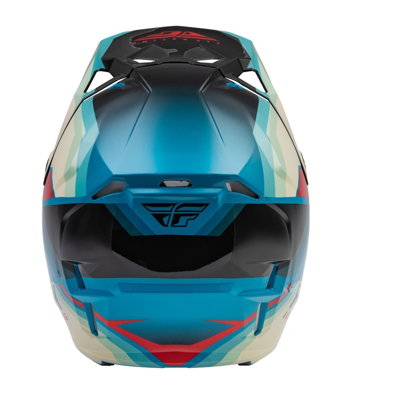 Casque motocross FLY Racing Formula CP noir-gris-turquoise