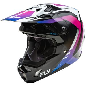 Casque motocross FLY Racing Formula CP blanc-noir-violet