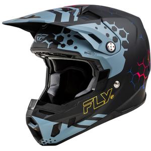 Casque motocross FLY Racing Formula CC Tektonic noir-gris