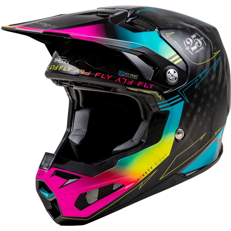 Casque de motocross FLY Racing Formula S noir-bleu