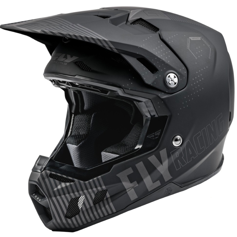 Casque motocross FLY Racing Formula CC Primary noir-gris matt