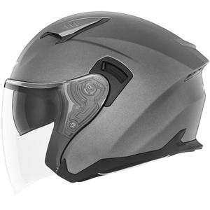 Casque moto ouvert NOX N130 titane mat