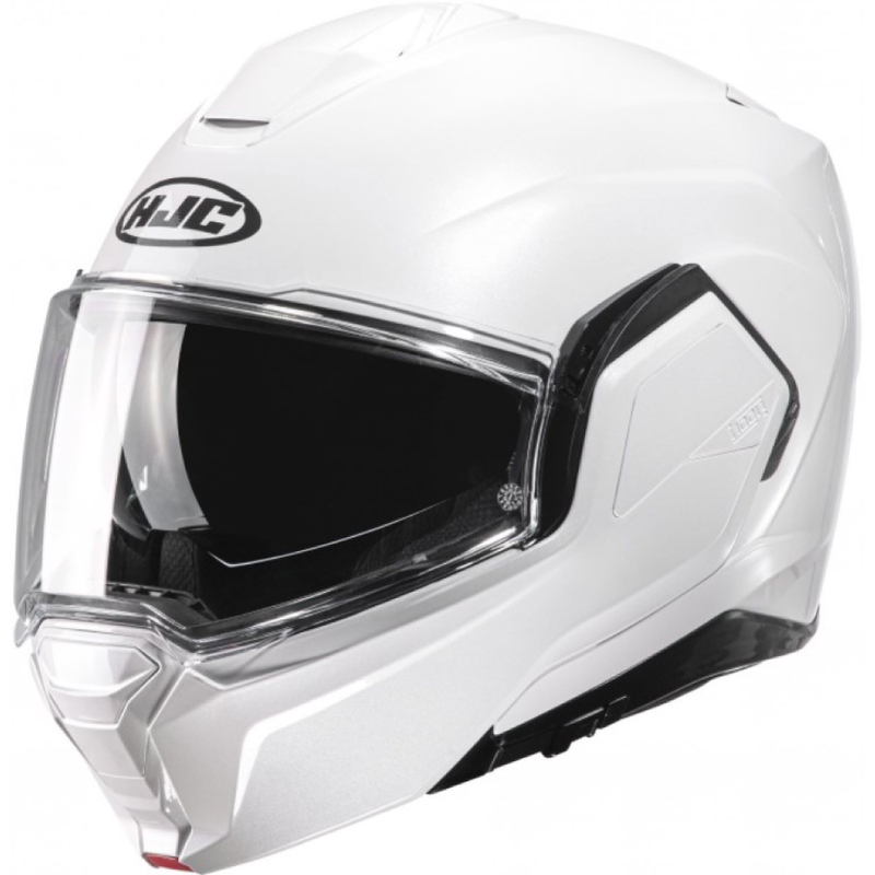 HJC I100 Solid pearl white flip-up motorcycle helmet