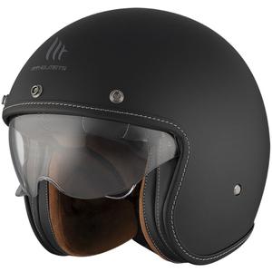 Casque moto ouvert MT Le Mans 2 SV S SOLID A1 noir mat