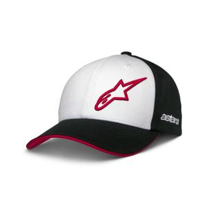 Casquette Snapback Alpinestars Sessionized blanc-noir-rouge