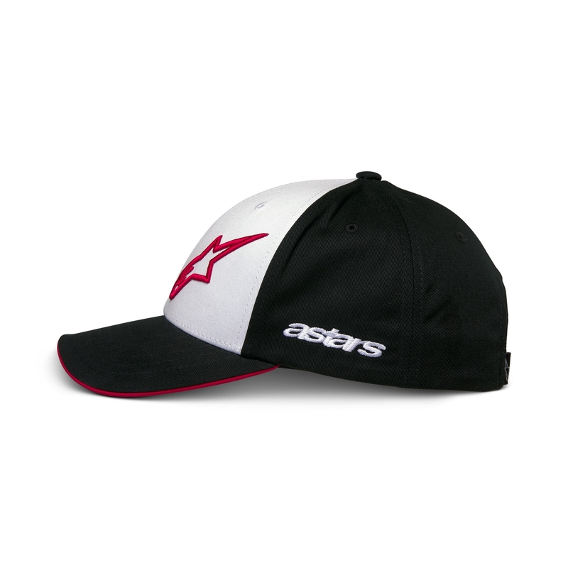 Casquette Snapback Alpinestars Sessionized blanc-noir-rouge