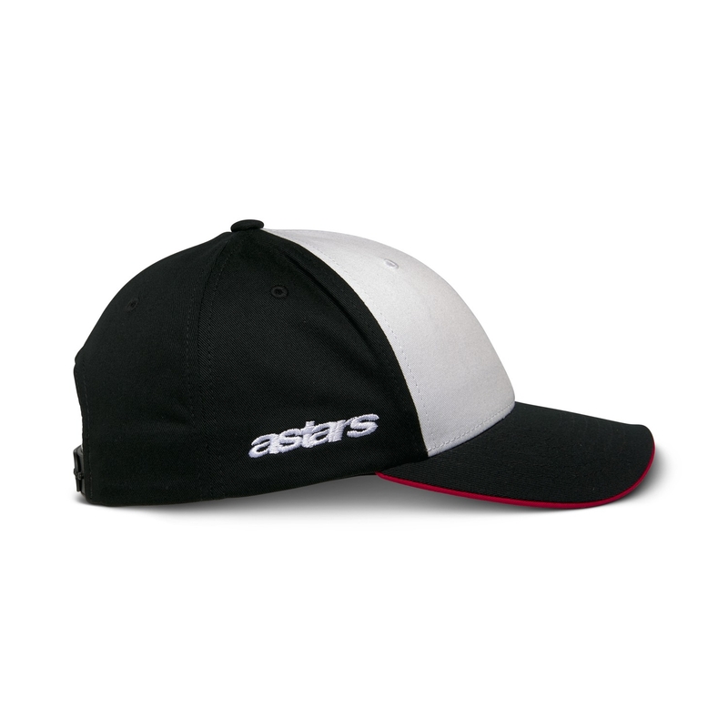 Casquette Snapback Alpinestars Sessionized blanc-noir-rouge