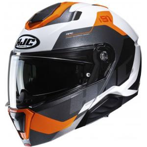 HJC i91 Carst MC7 flip-up helmet noir-gris-blanc-orange