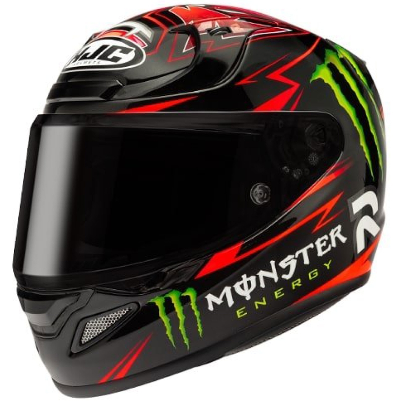 Casque intégral HJC RPHA 12 Quartararo Replica MC1 noir soldes