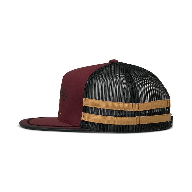 Casquette Alpinestars Backline Trucker rouge brique-noir-or