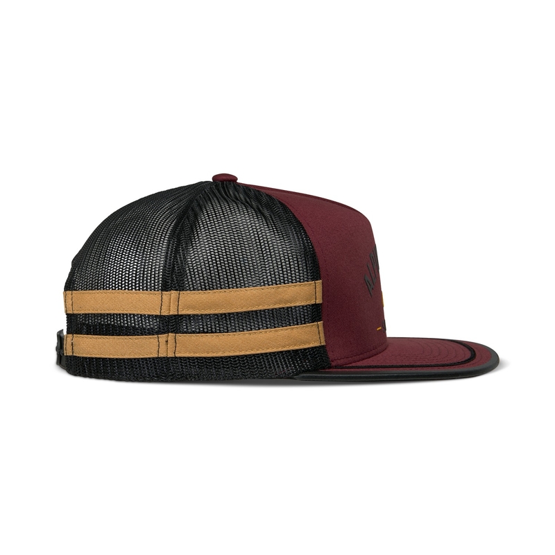Casquette Alpinestars Backline Trucker rouge brique-noir-or