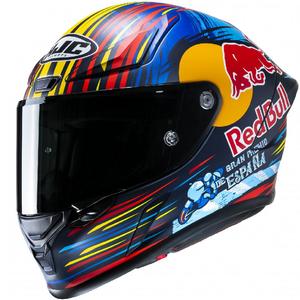 Casque moto intégral HJC RPHA 1 Redbull Jerez GP MC21SF rouge-jaune-bleu