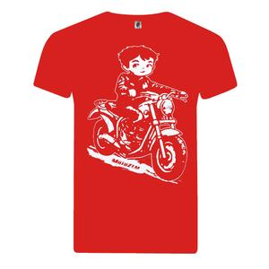 T-shirt enfant garçon MotoZem Biker rouge