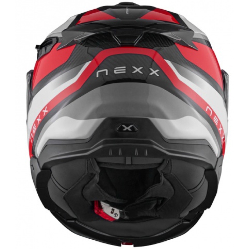 Casque moto modulable Nexx X.Lifetour PRO Mile blanc-rouge