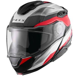 Casque moto modulable Nexx X.Lifetour PRO Mile blanc-rouge