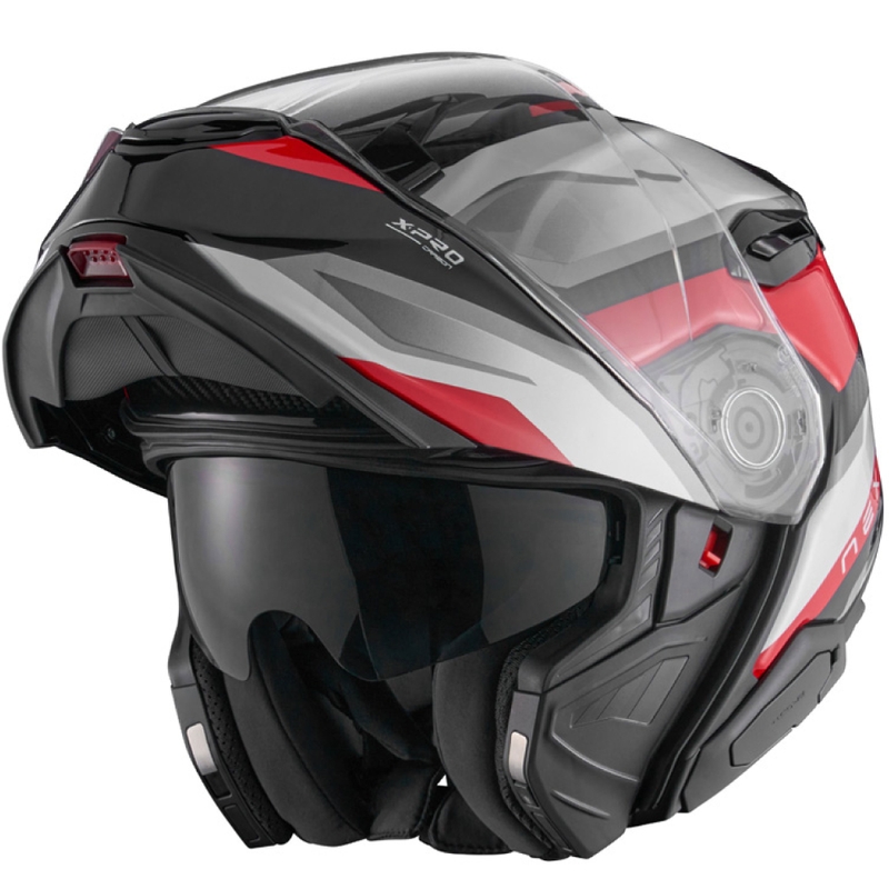 Casque moto modulable Nexx X.Lifetour PRO Mile blanc-rouge