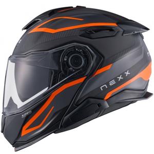 Casque moto modulable Nexx X.Lifetour PRO Mile orange-gris mat