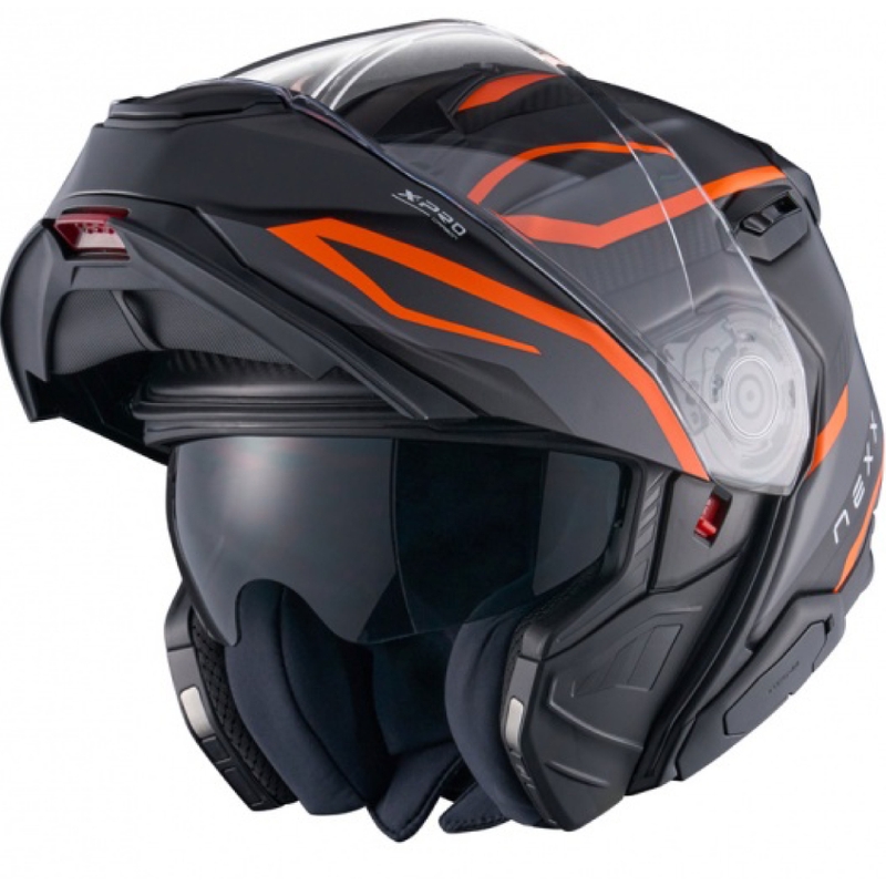 Casque moto modulable Nexx X.Lifetour PRO Mile orange-gris mat soldes