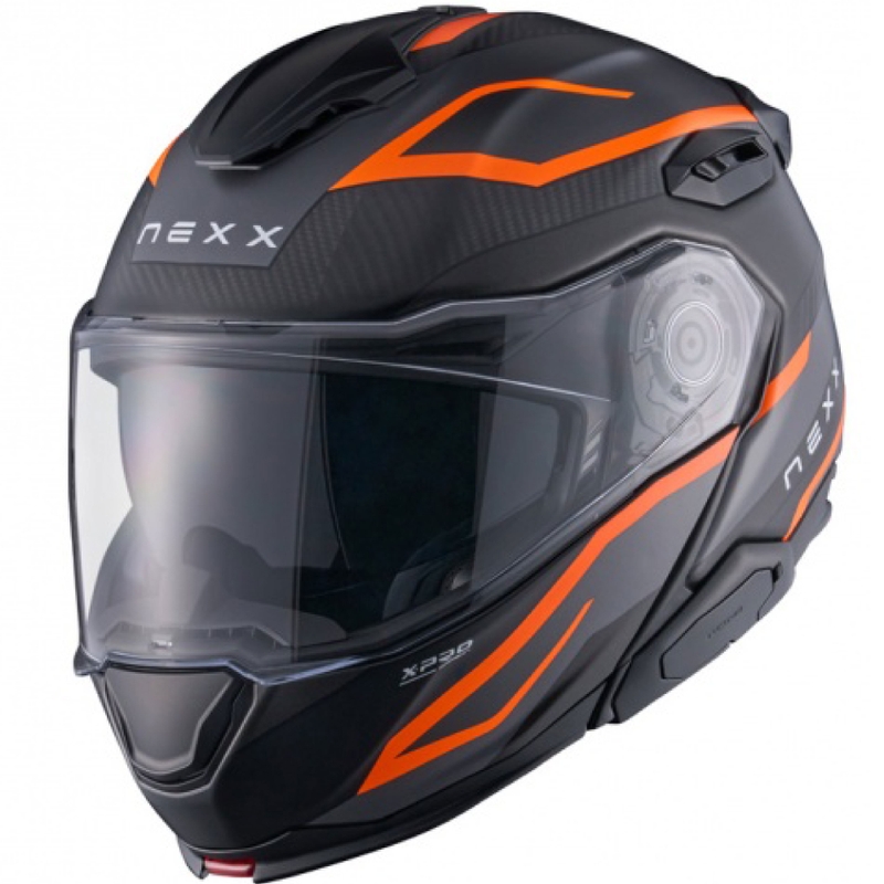 Casque moto modulable Nexx X.Lifetour PRO Mile orange-gris mat soldes