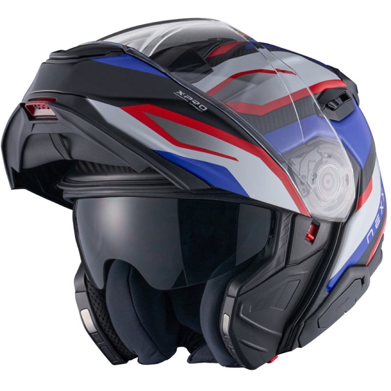 Casque moto modulable Nexx X.Lifetour PRO Mile bleu-rouge mat soldes