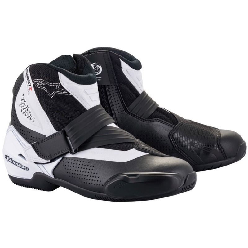 Bottes moto Alpinestars SMX-1 R Vented noir-blanc