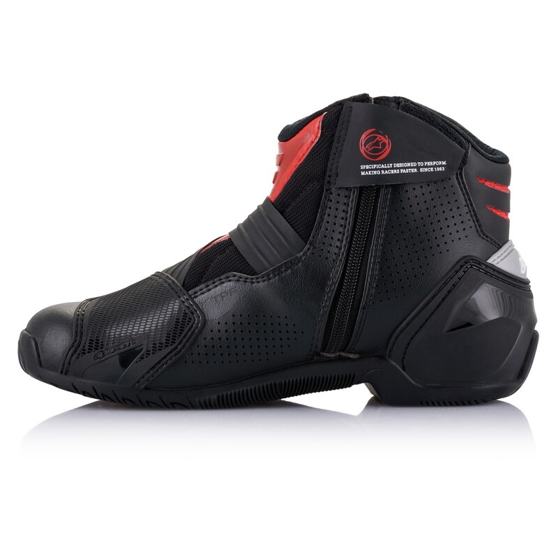 Bottes moto Alpinestars SMX-1 R Vented noir-rouge