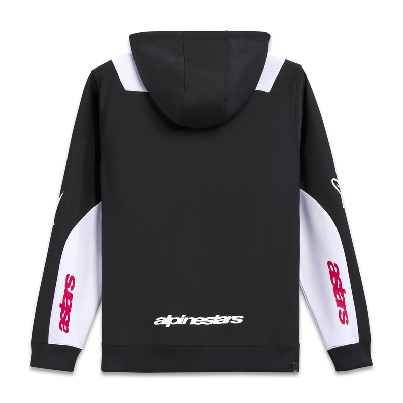 Sweat à capuche Alpinestars Sessions 3 noir-blanc-rouge