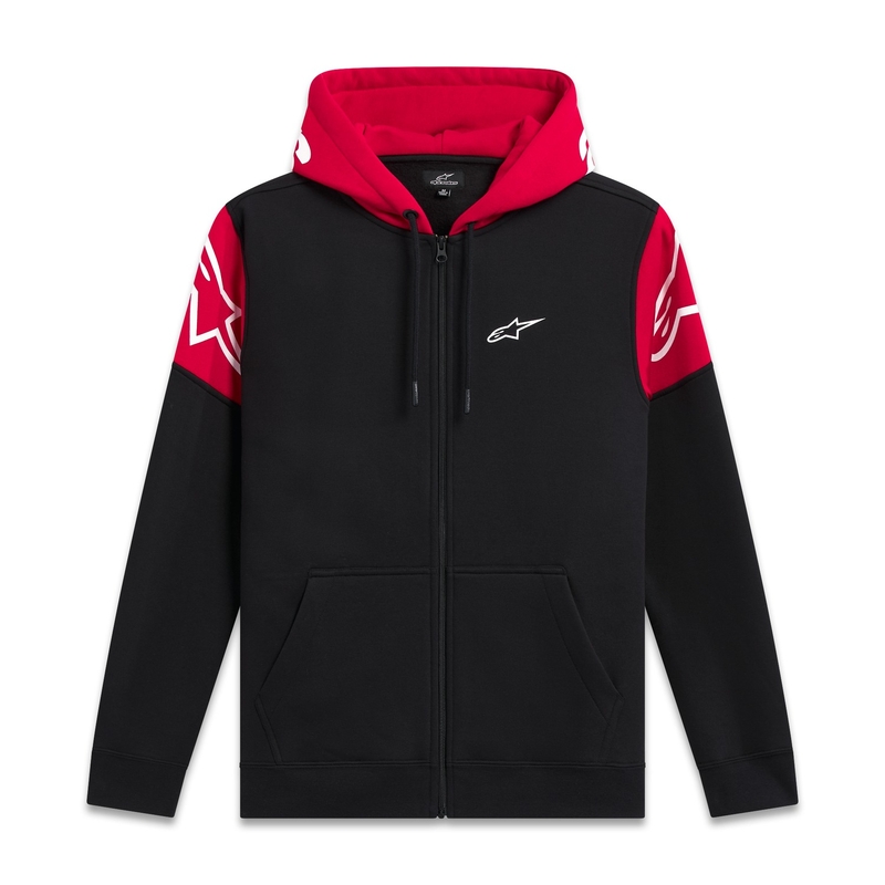 Sweat à capuche Alpinestars Velocity noir-rouge