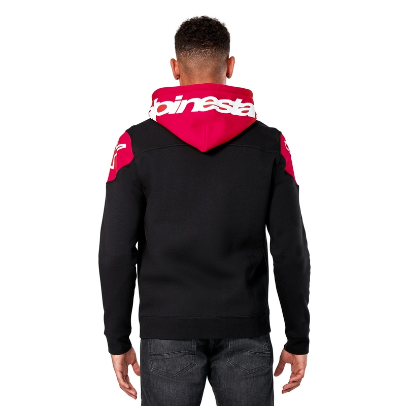 Sweat à capuche Alpinestars Velocity noir-rouge