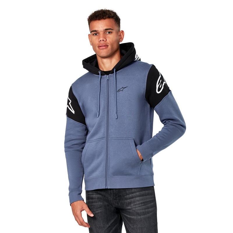 Sweat à capuche Alpinestars Velocity bleu-noir