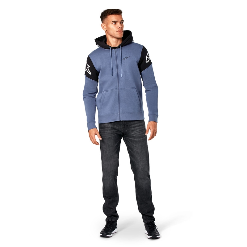 Sweat à capuche Alpinestars Velocity bleu-noir