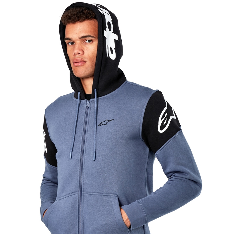 Sweat à capuche Alpinestars Velocity bleu-noir