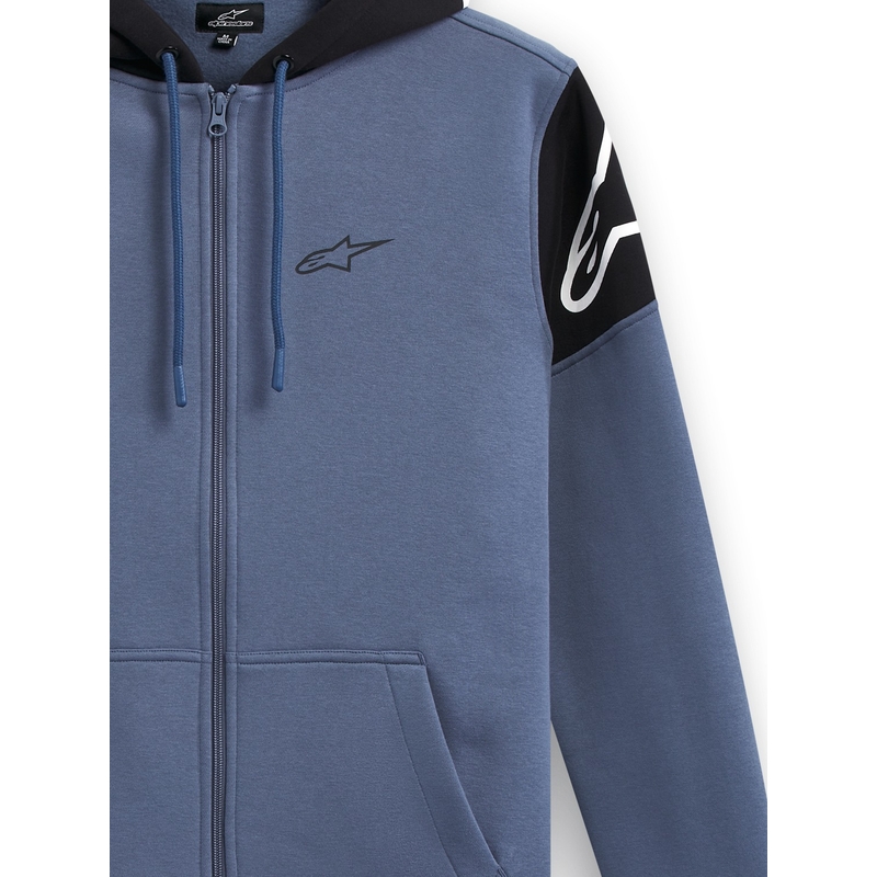 Sweat à capuche Alpinestars Velocity bleu-noir