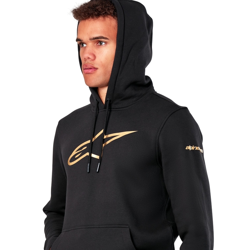Sweat à capuche Alpinestars Gilded noir-or