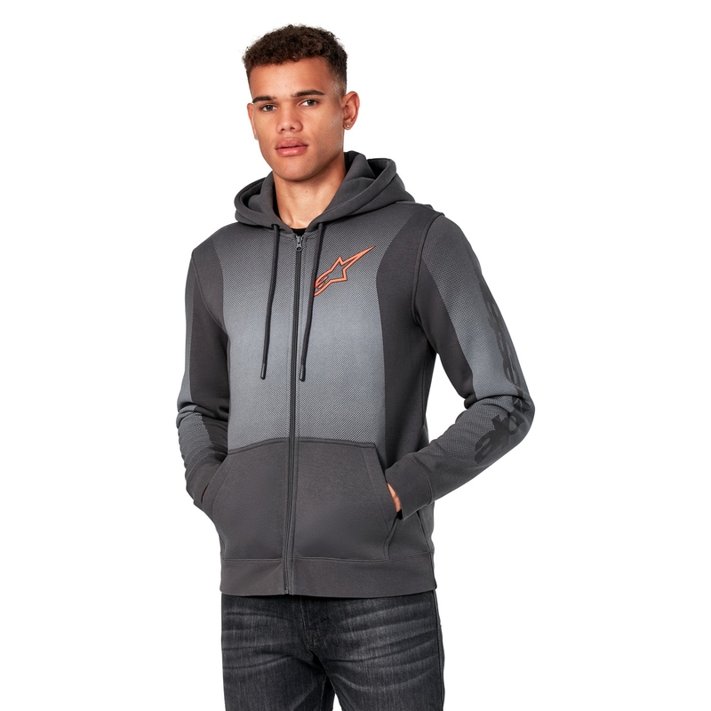 Sweat à capuche Alpinestars Arising gris foncé-gris clair