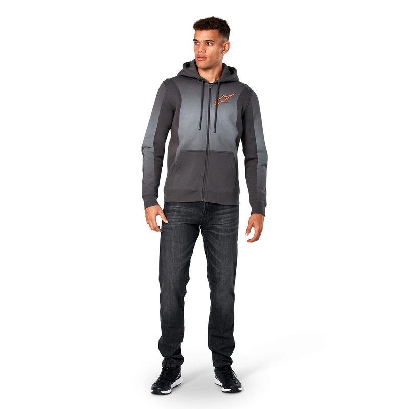Sweat à capuche Alpinestars Arising gris foncé-gris clair